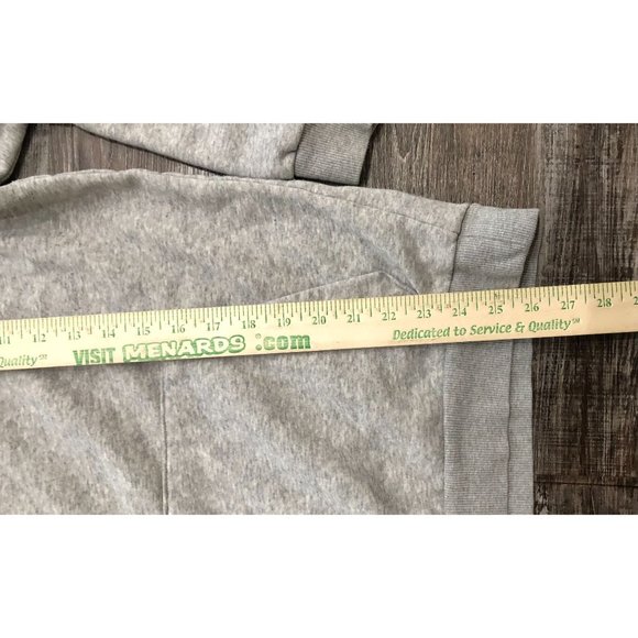 Adidas Mens Medium Gray 3 Striped Hoodie Sweatshirt Pullover - Picture 5 of 5